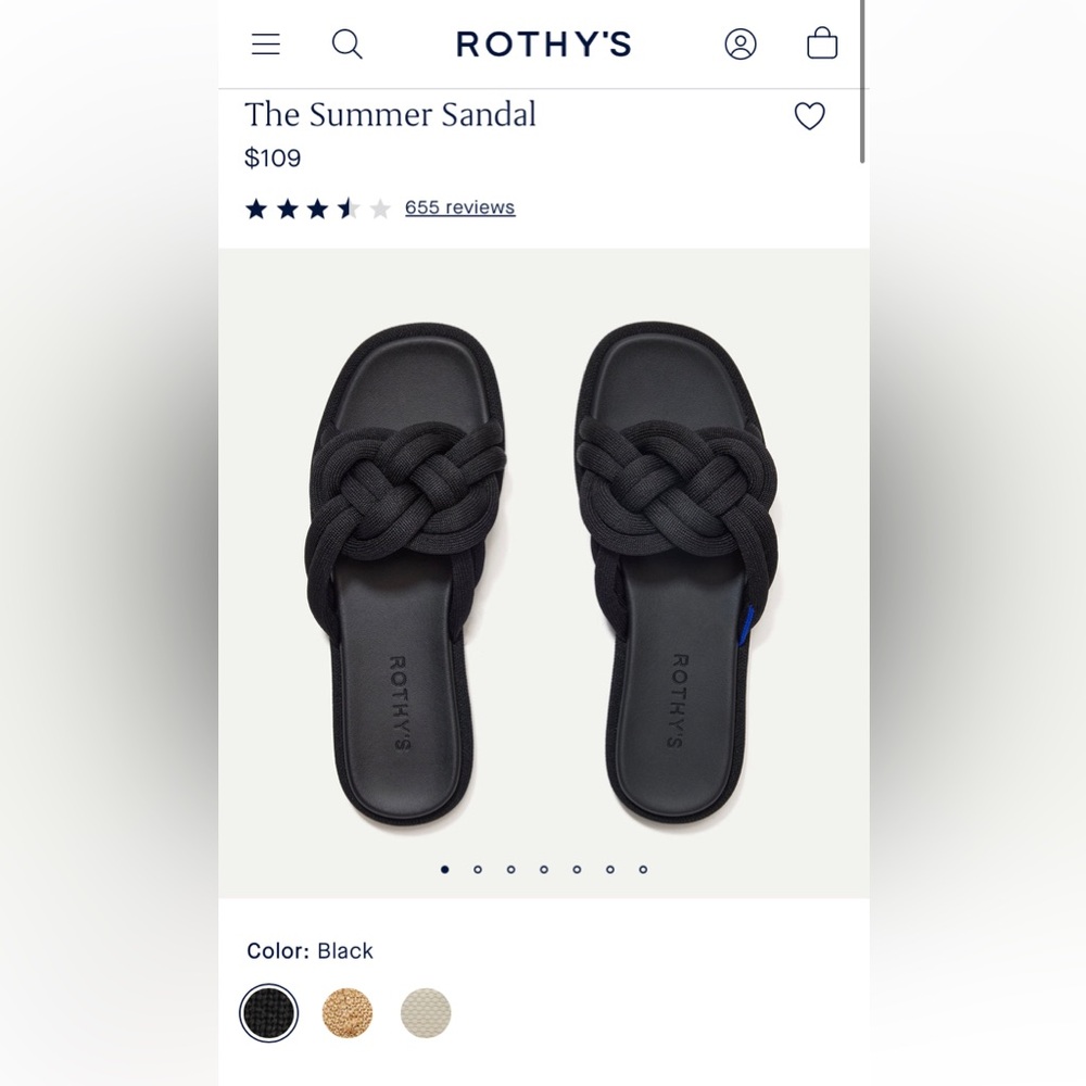 SOLD Rothy's The Summer Sandal - Picture 8 of 8